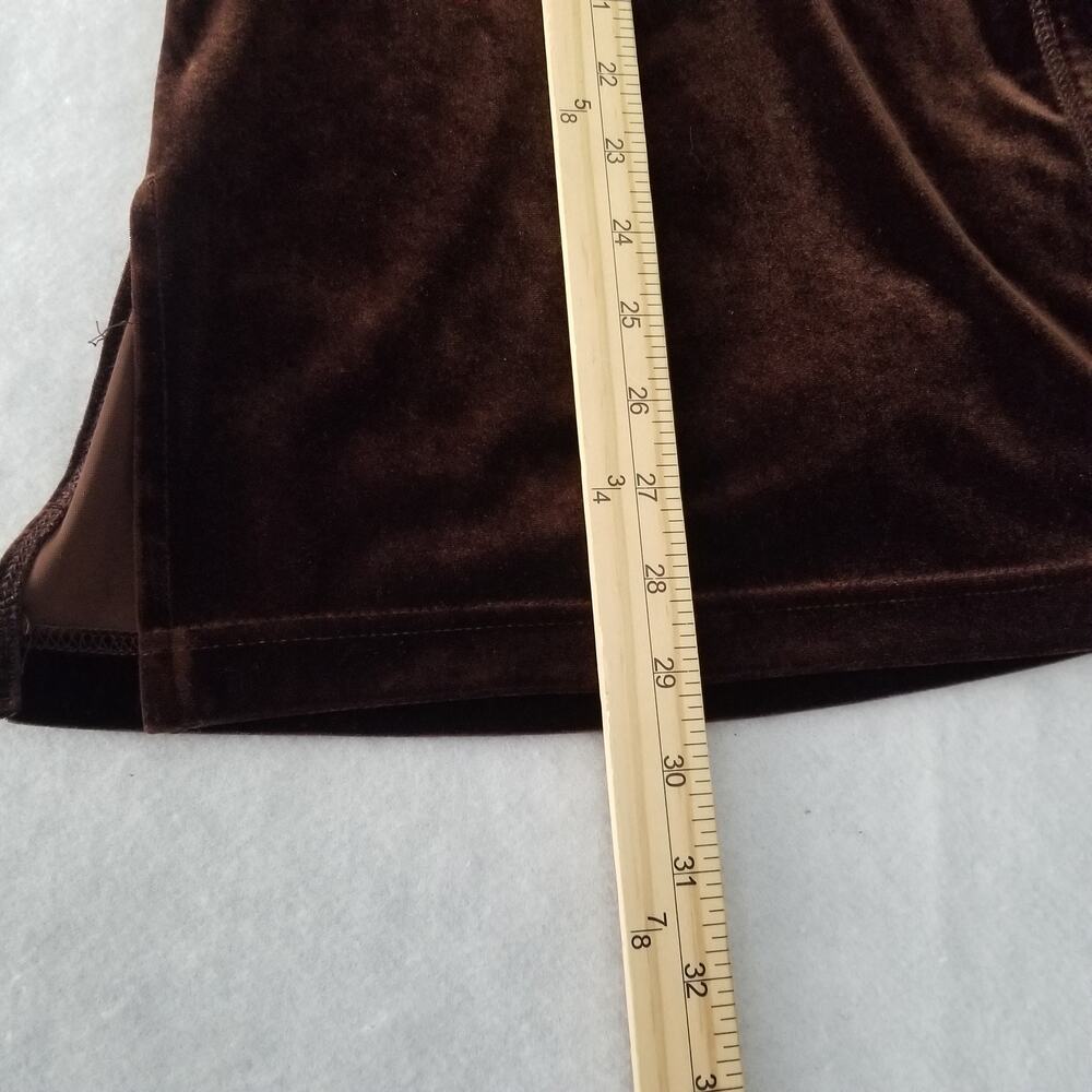 Avenue Women's Velour Loungewear Set, Brown 2Pc Blouse and Pant Size 14/16 Tall - Picture 11 of 16